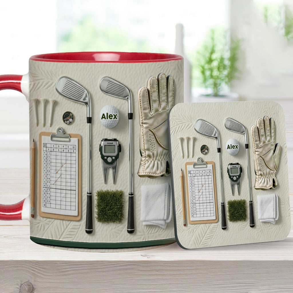 Vivez l'amour du golf - Mug personnalisé sur le thème du golf