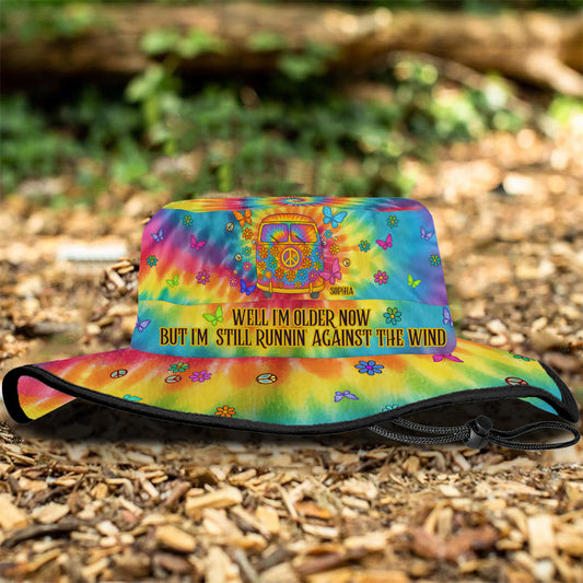 Courir contre le vent - Chapeau de brousse hippie personnalisé