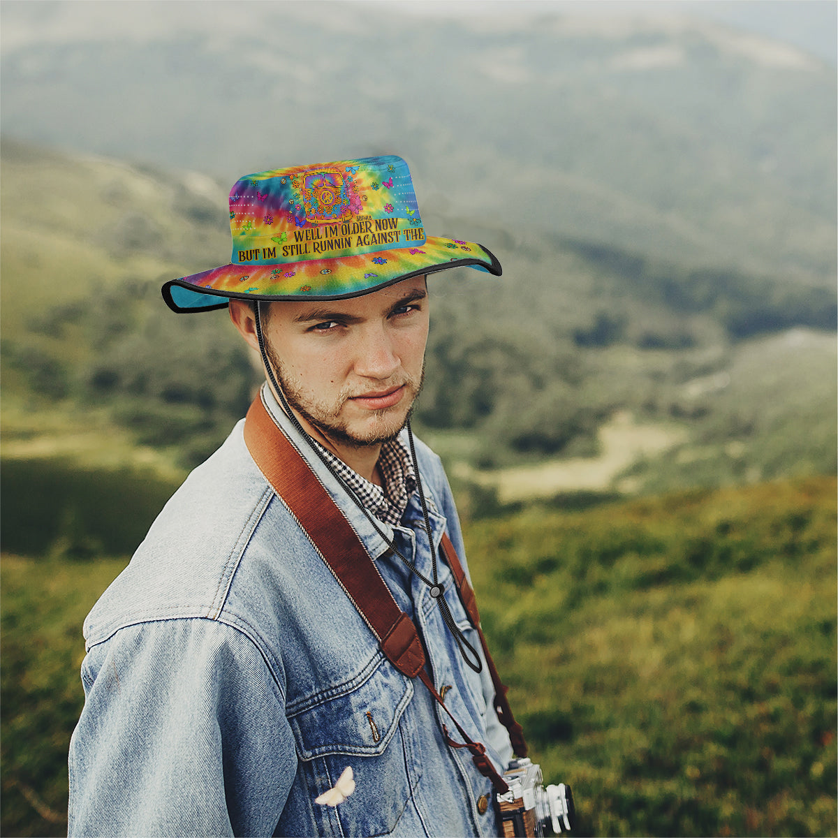Running Against The Wind - Personalized Hippie Boonie Hat