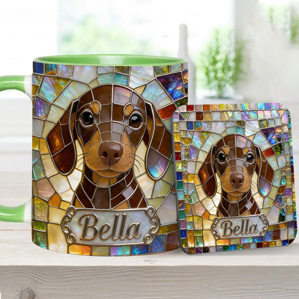 Love Dogs - Personalized Dog Accent Mug & Coaster