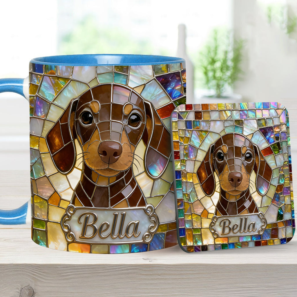 Love Dogs - Personalized Dog Accent Mug & Coaster