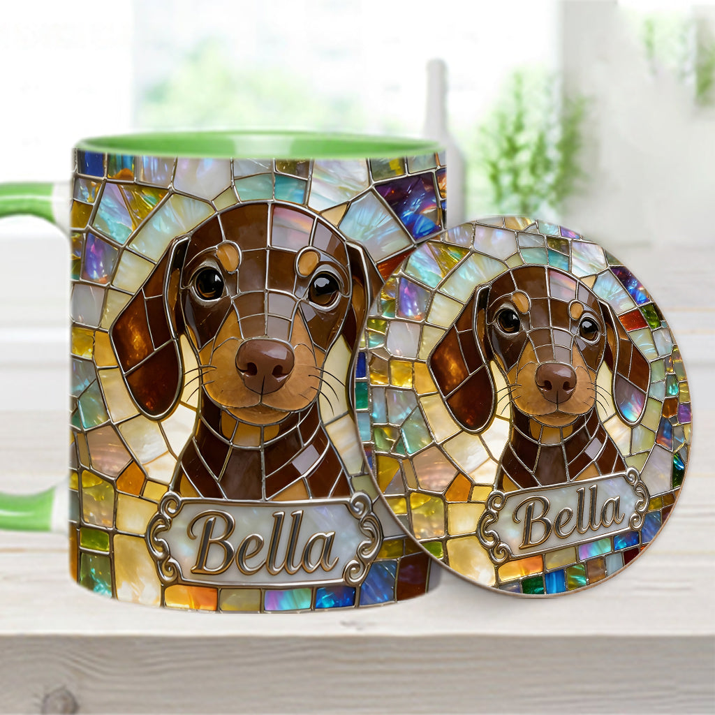 Love Dogs - Personalized Dog Accent Mug & Coaster