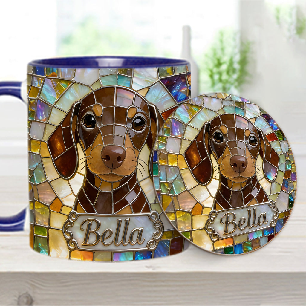 Love Dogs - Personalized Dog Accent Mug & Coaster