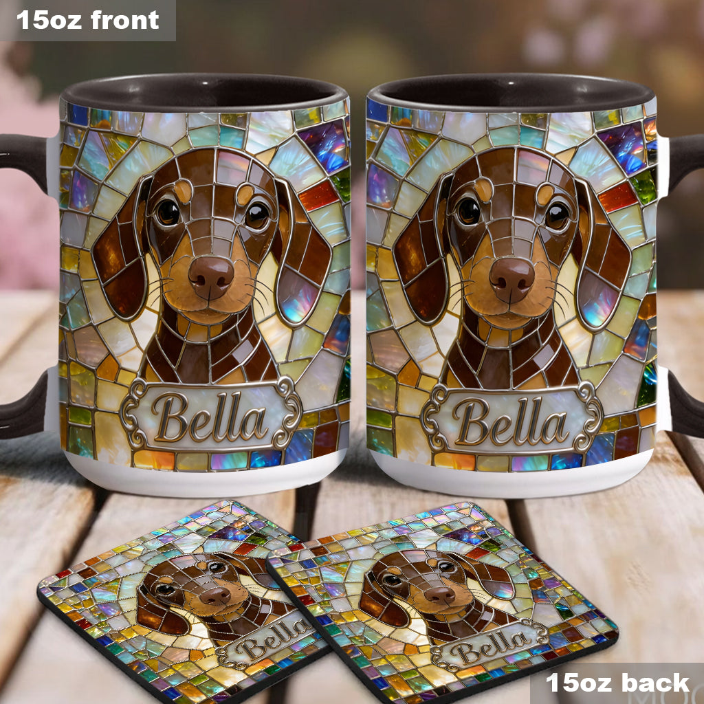 Love Dogs - Personalized Dog Accent Mug & Coaster