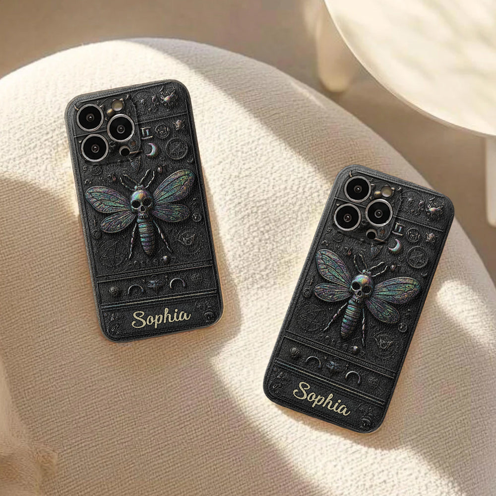 Gothic Witch - Personalized Witch Leather Phone Case