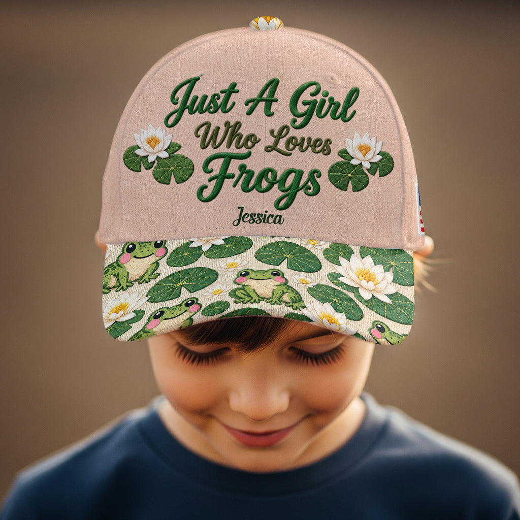 Juste une fille qui aime les grenouilles - Casquette classique personnalisée
