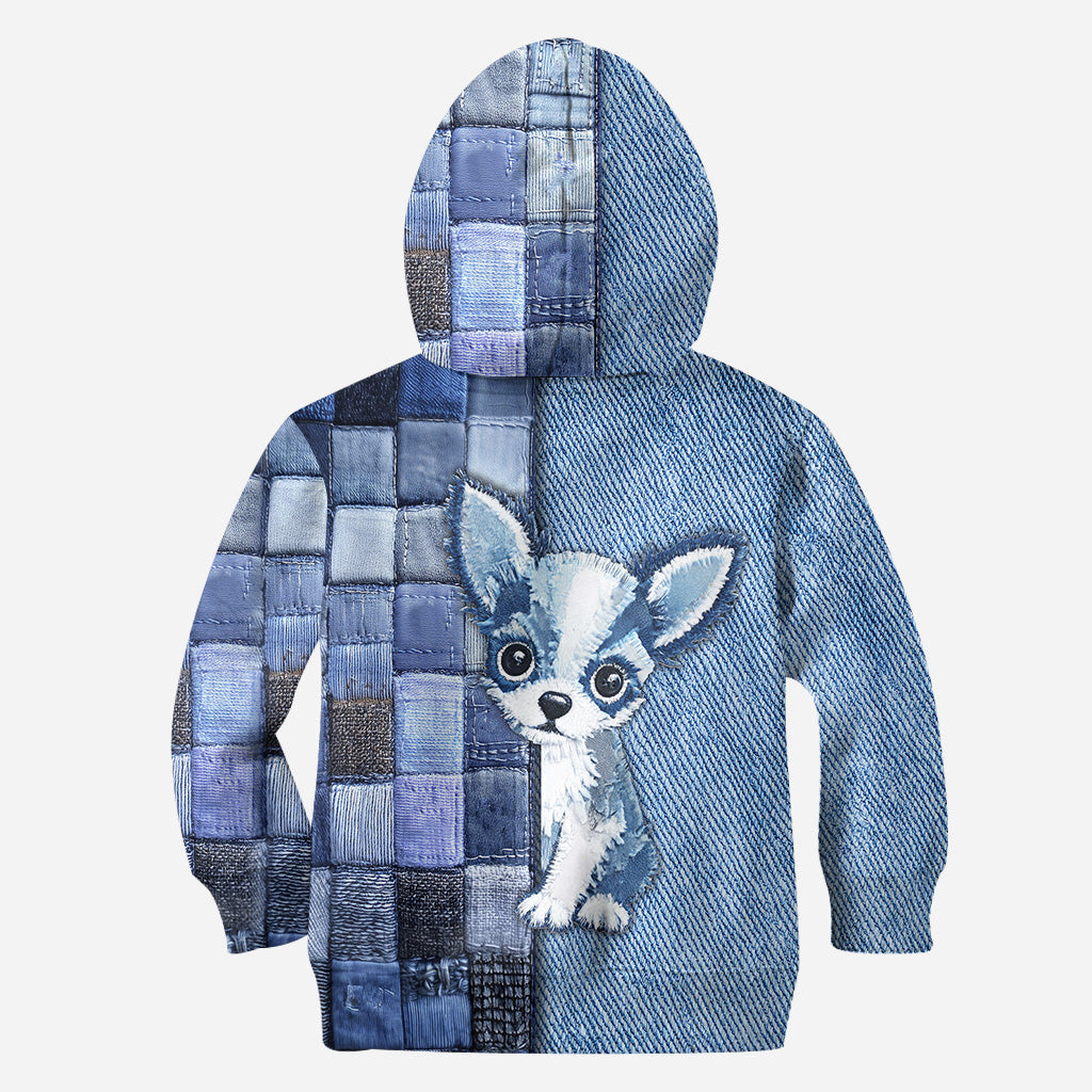 T-shirt personnalisé « J’adore les chihuahuas » avec un chien.