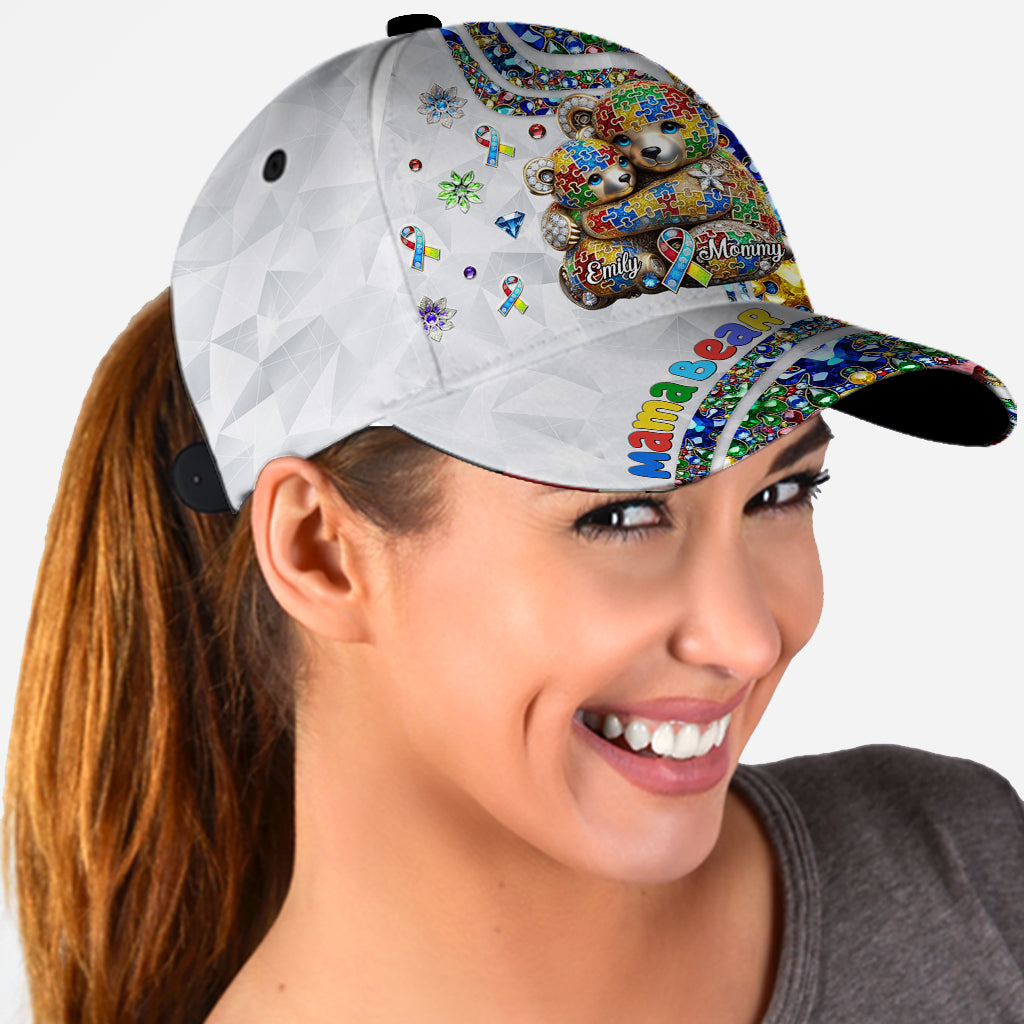Mama Bear - Personalized Autism Awareness Classic Cap
