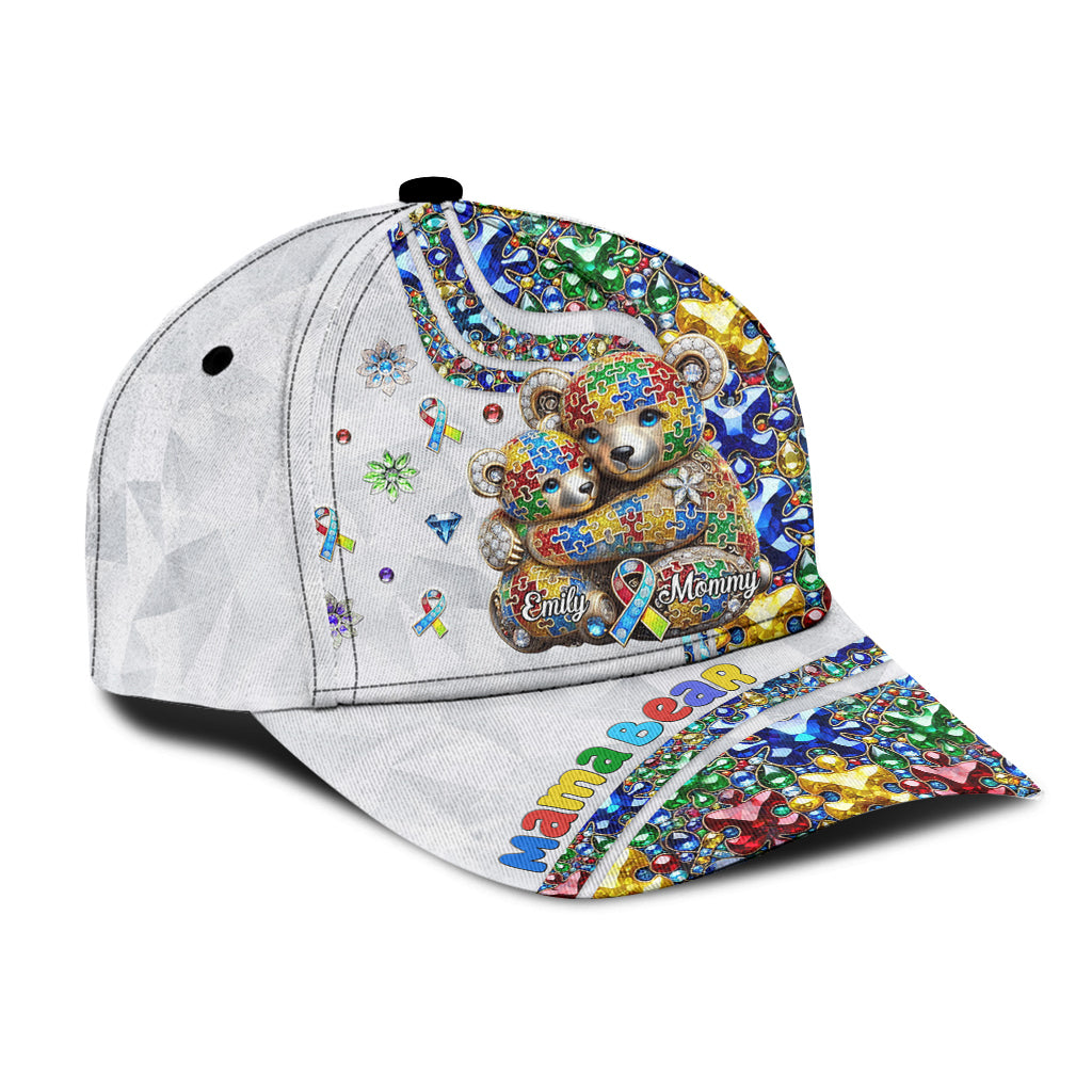 Mama Bear - Personalized Autism Awareness Classic Cap