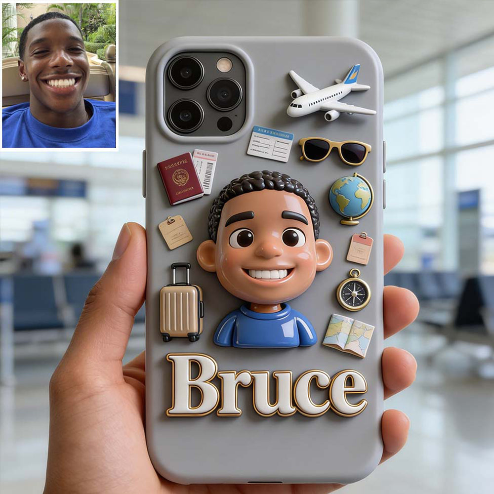 Traveling Lover - Personalized Travelling Full Print Phone Case