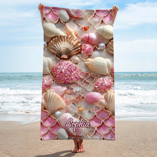 Love Sea - Personalized Sea Lover Beach Towel