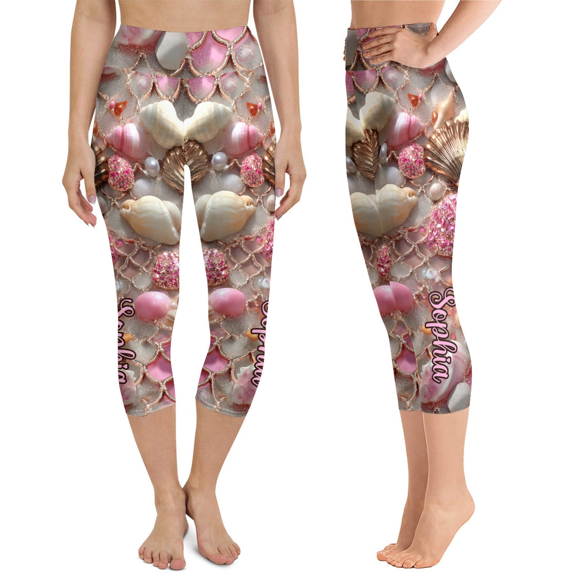 Love Sea - Personalized Sea Lover Capri Leggings