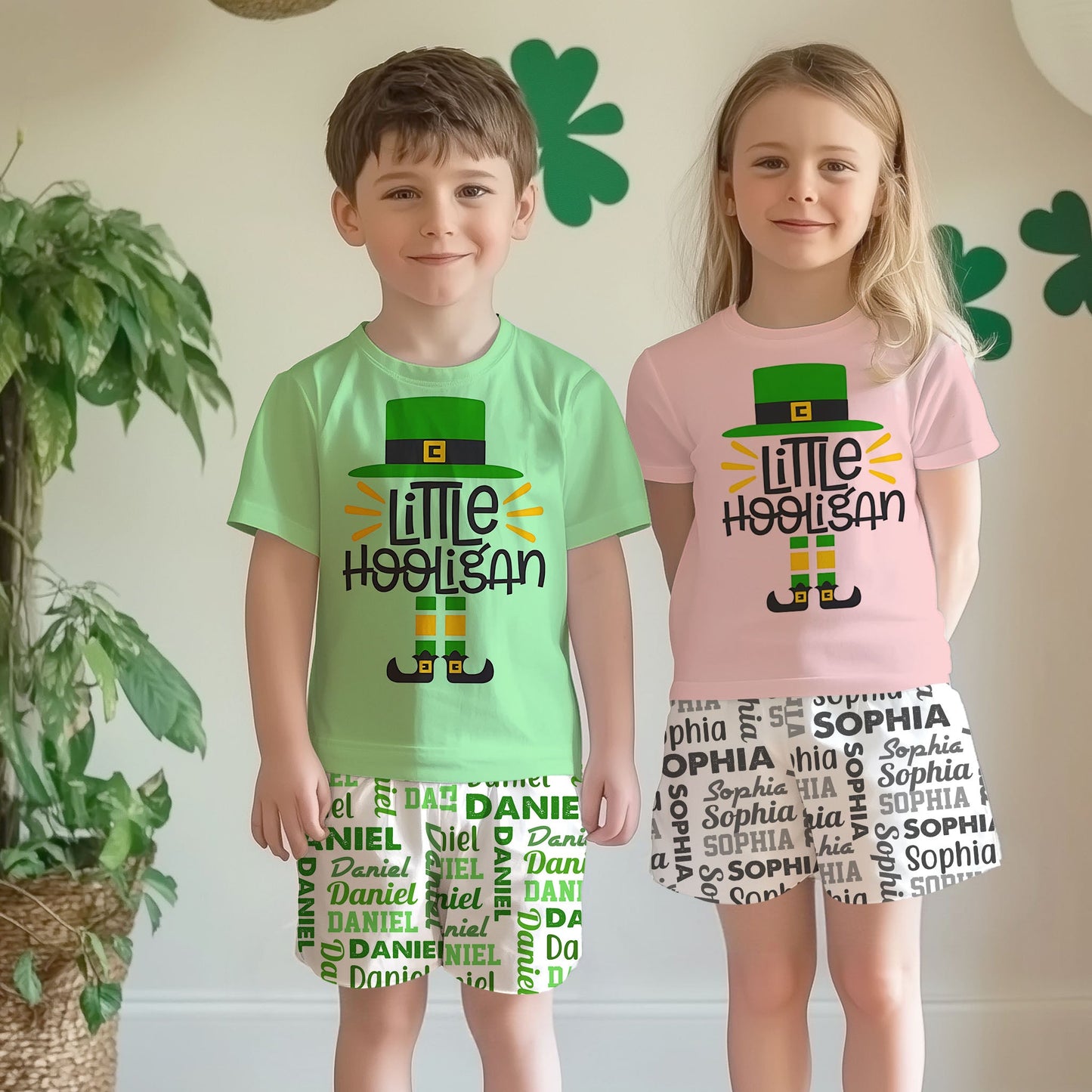 Little Hooligan - Personalized Saint Patrick's Day Kid T-shirt & Shorts