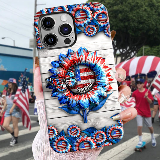 Love America - Personalized Independence Day/ 4th of July Full Print Phone Case