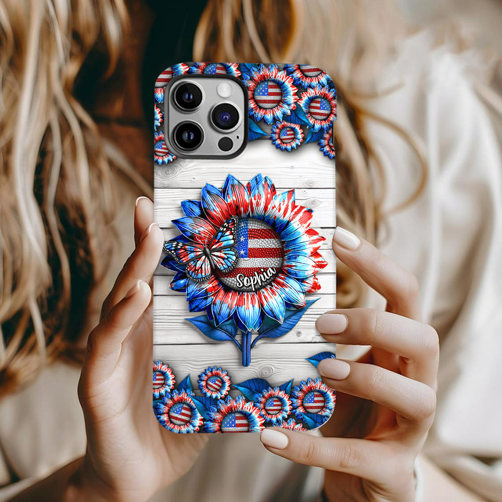 Love America - Personalized Independence Day/ 4th of July Full Print Phone Case