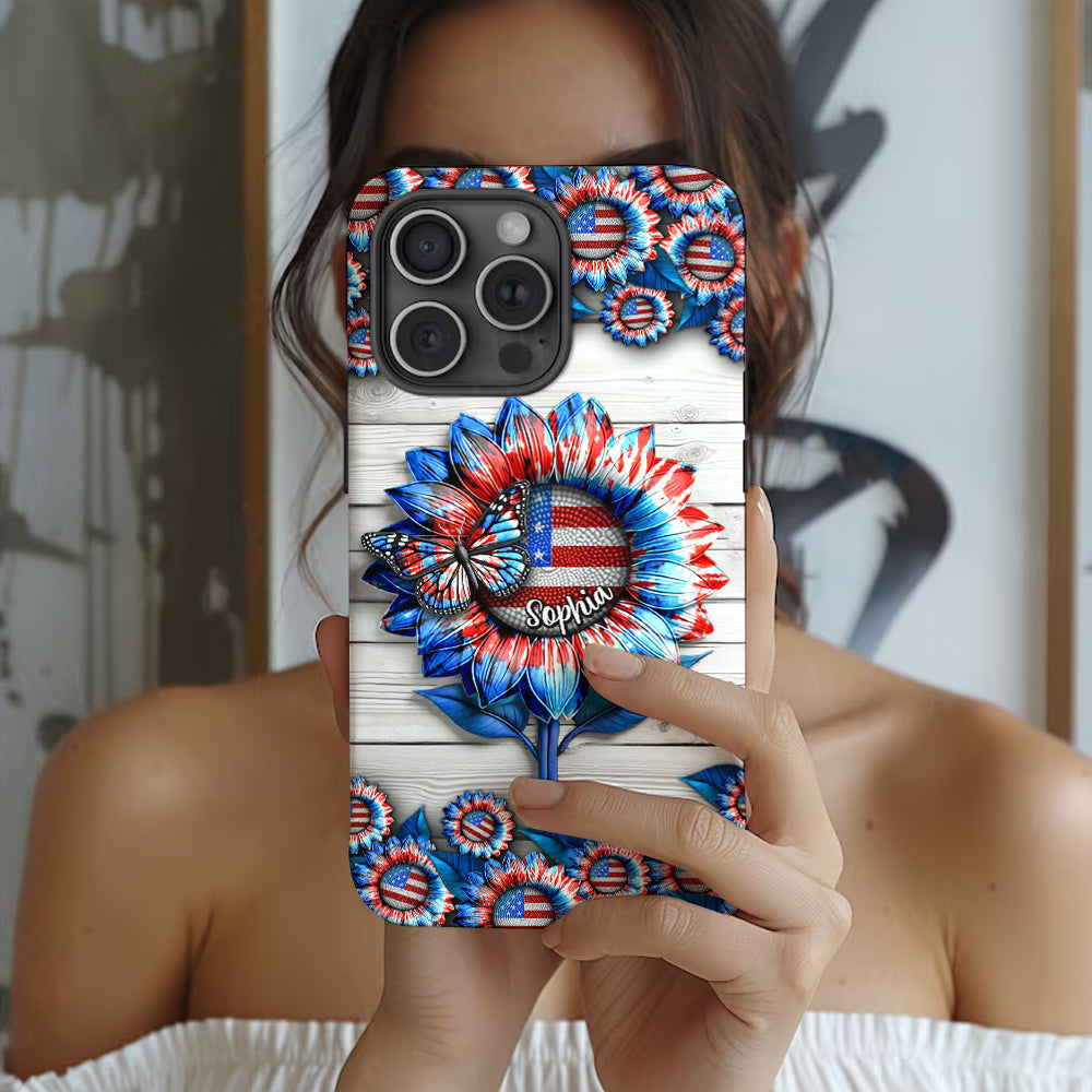 Love America - Personalized Independence Day/ 4th of July Full Print Phone Case