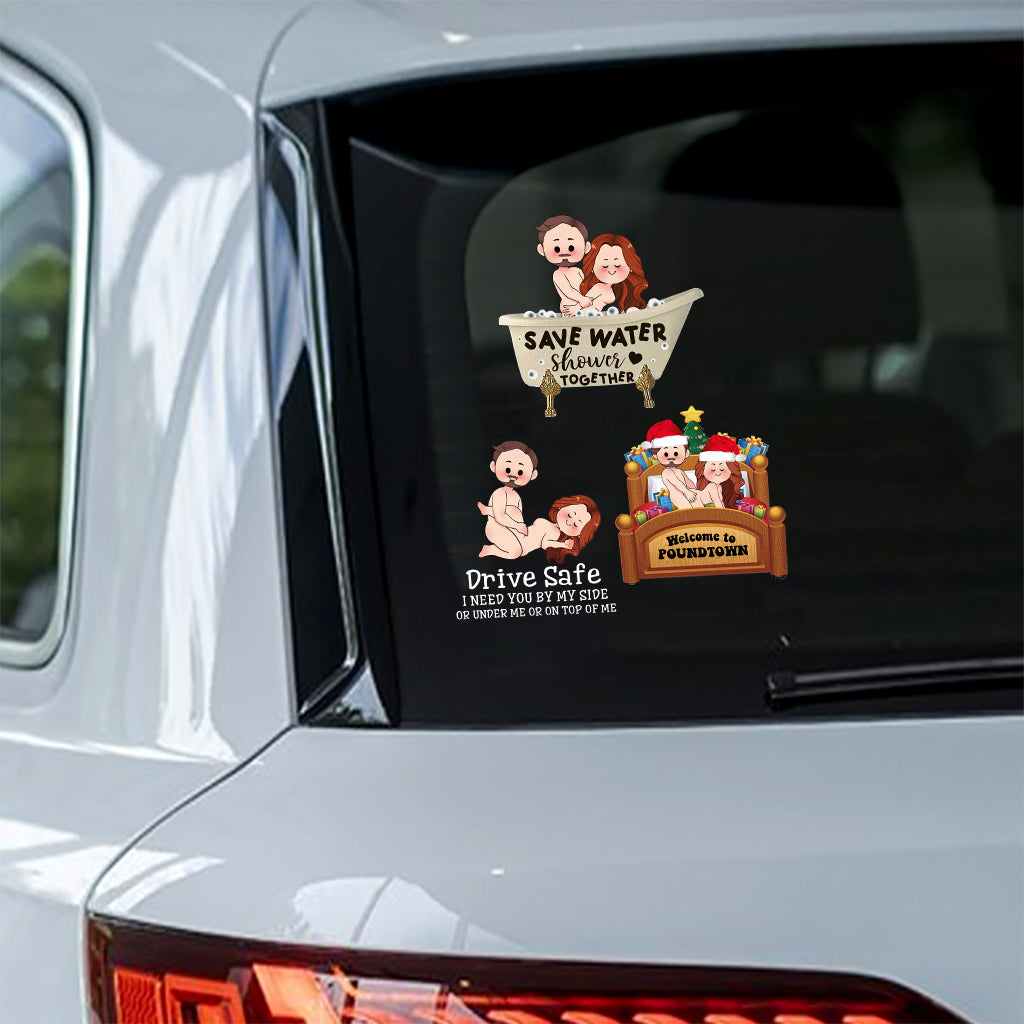 Vilain Vilain - cadeau pour mari, femme - Autocollant personnalisé découpé à la forme