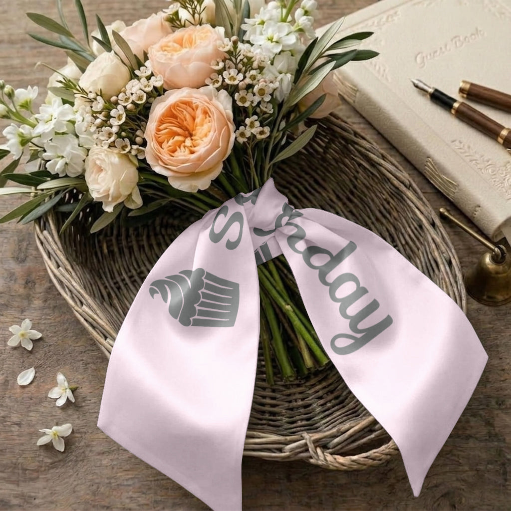 Happy Birthday - Personalized Birthday Decorative Sash/ Ribbon