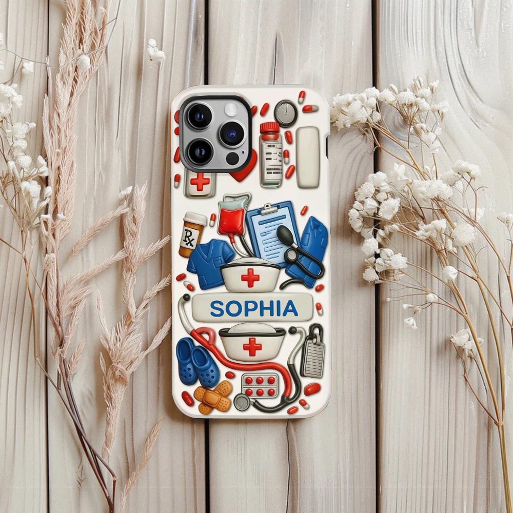 Nurses Are The Heart Of Healthcare - Personalized Nurse Full Print Phone Case
