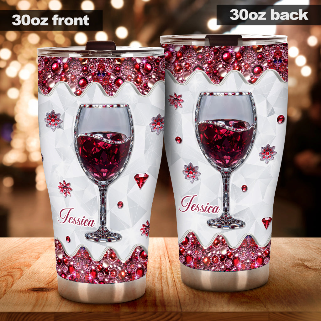 Just A Girl Who Loves Wine - Personalized Wine Tumbler