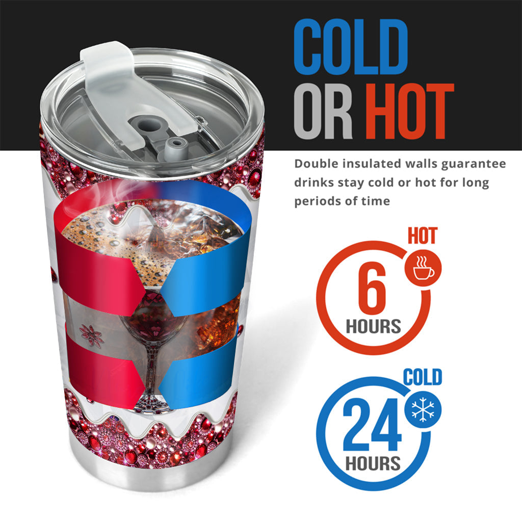 Just A Girl Who Loves Wine - Personalized Wine Tumbler