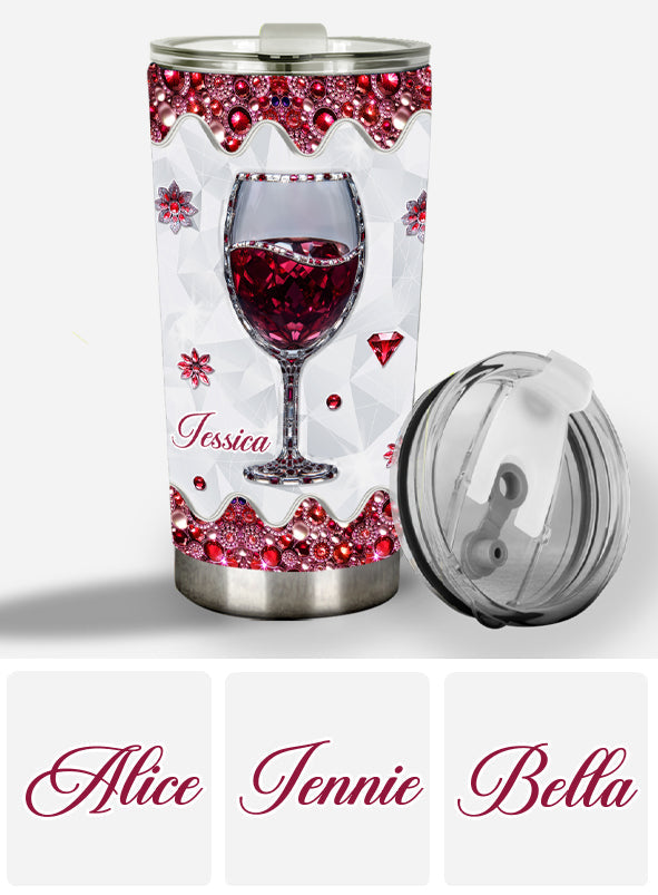 Just A Girl Who Loves Wine - Personalized Wine Tumbler