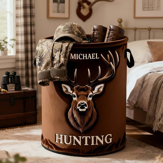 Perfect Gift For Hunting Lovers - Personalized Hunting Storage Basket