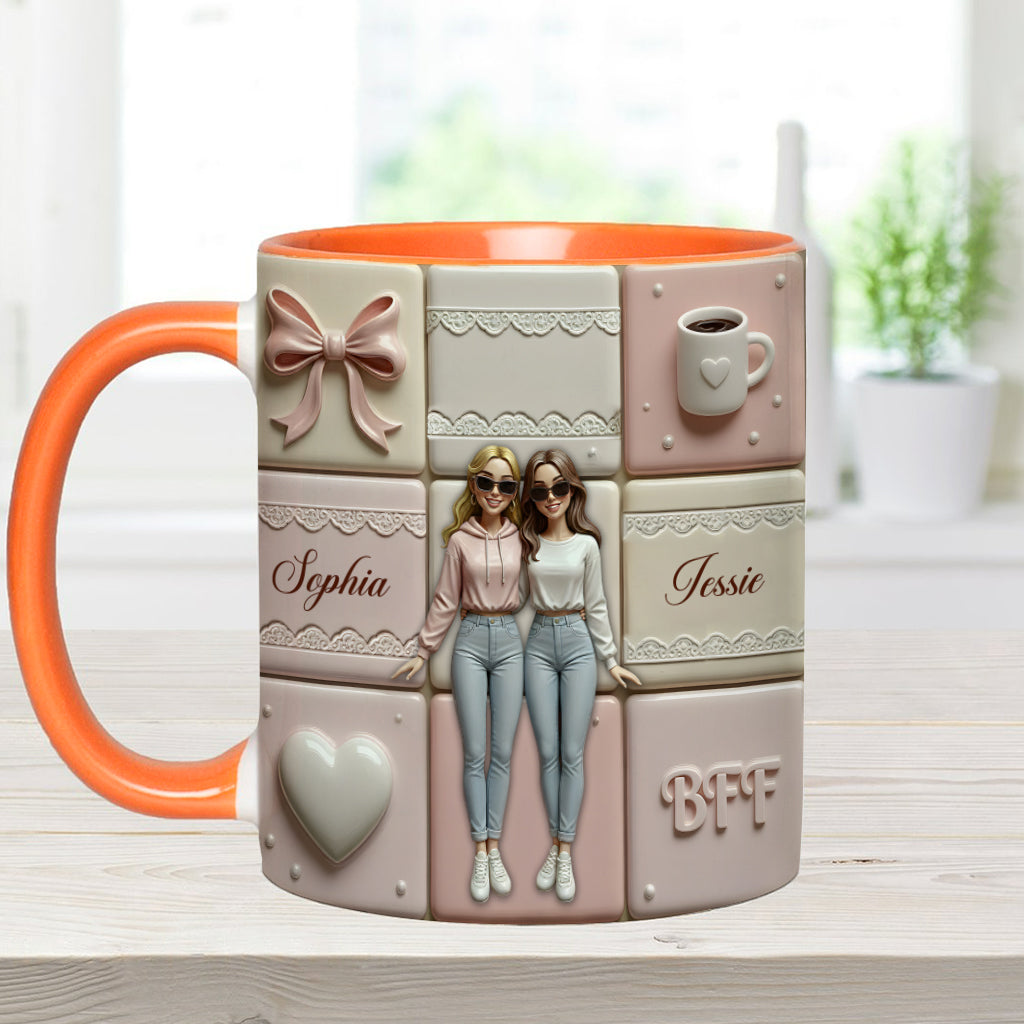 Meilleures amies pour toujours - Mug personnalisé « Meilleures amies pour toujours »