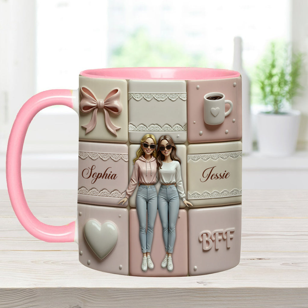 Meilleures amies pour toujours - Mug personnalisé « Meilleures amies pour toujours »
