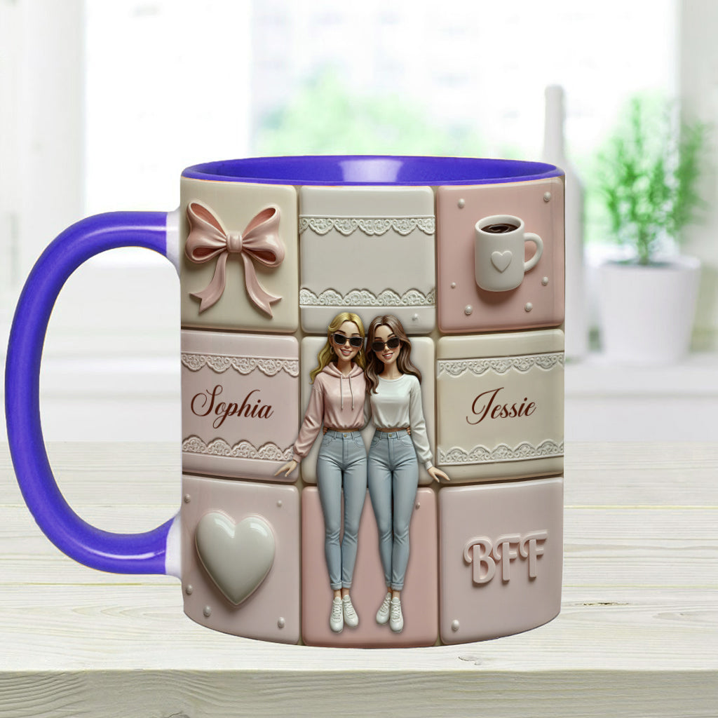 Meilleures amies pour toujours - Mug personnalisé « Meilleures amies pour toujours »