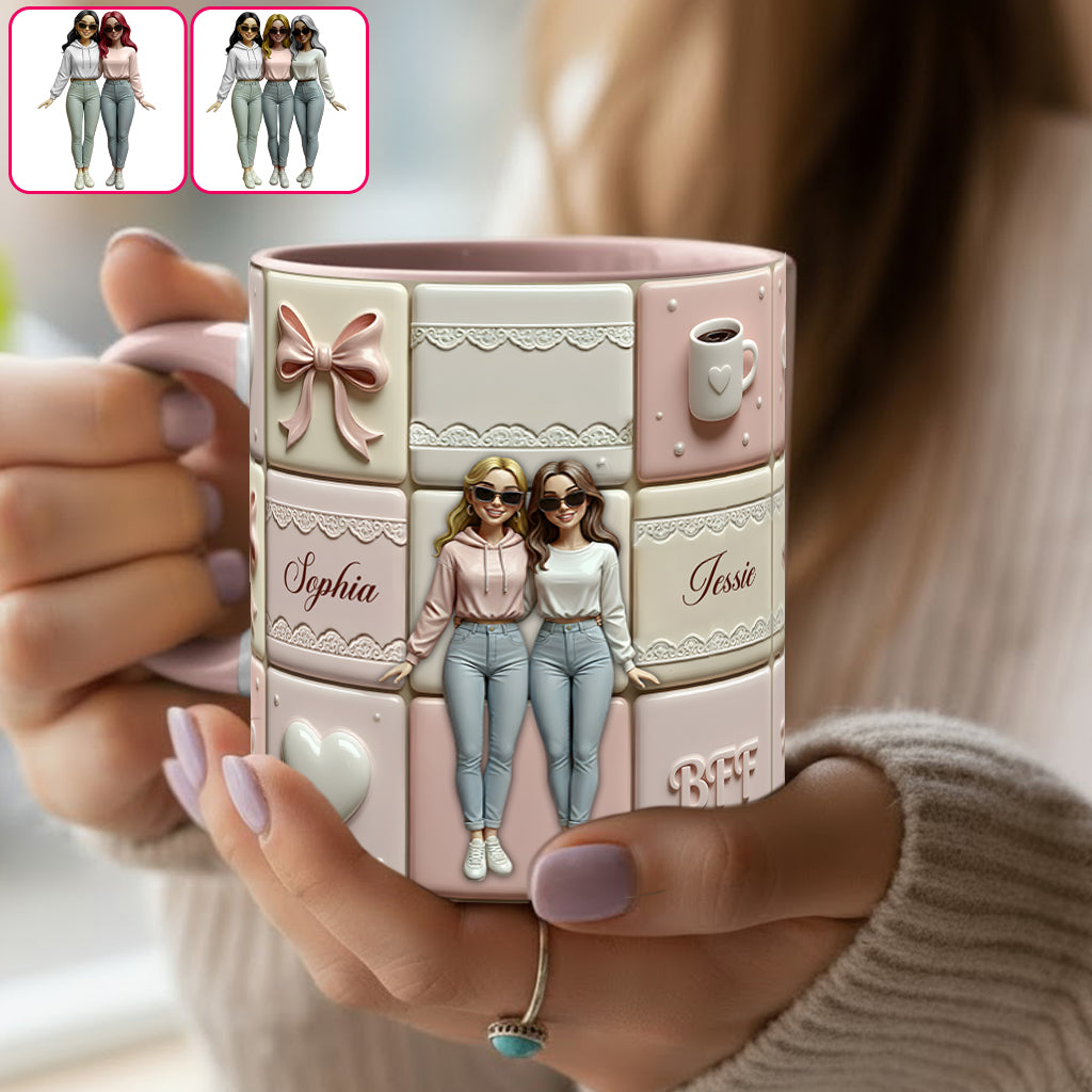Meilleures amies pour toujours - Mug personnalisé « Meilleures amies pour toujours »