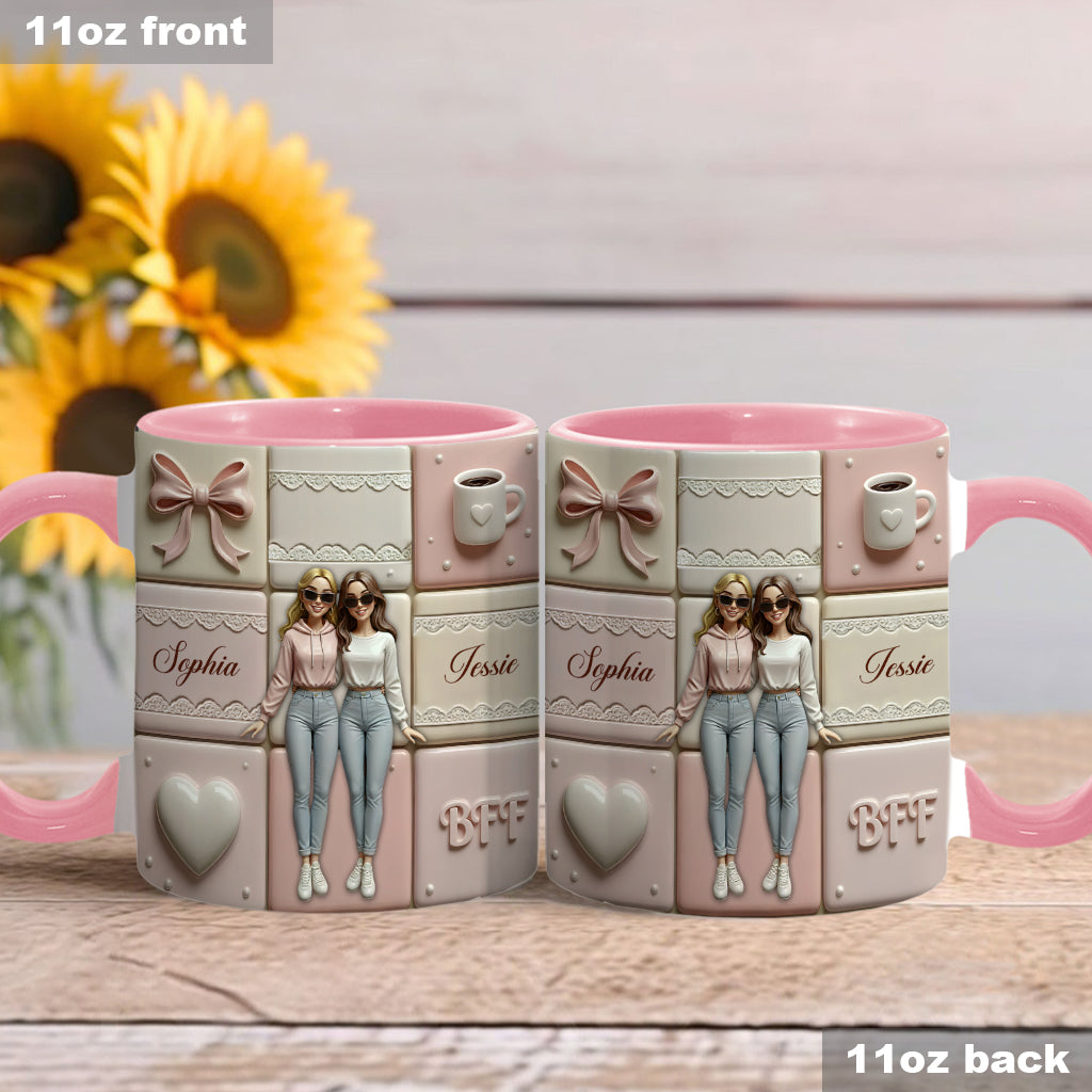 Meilleures amies pour toujours - Mug personnalisé « Meilleures amies pour toujours »
