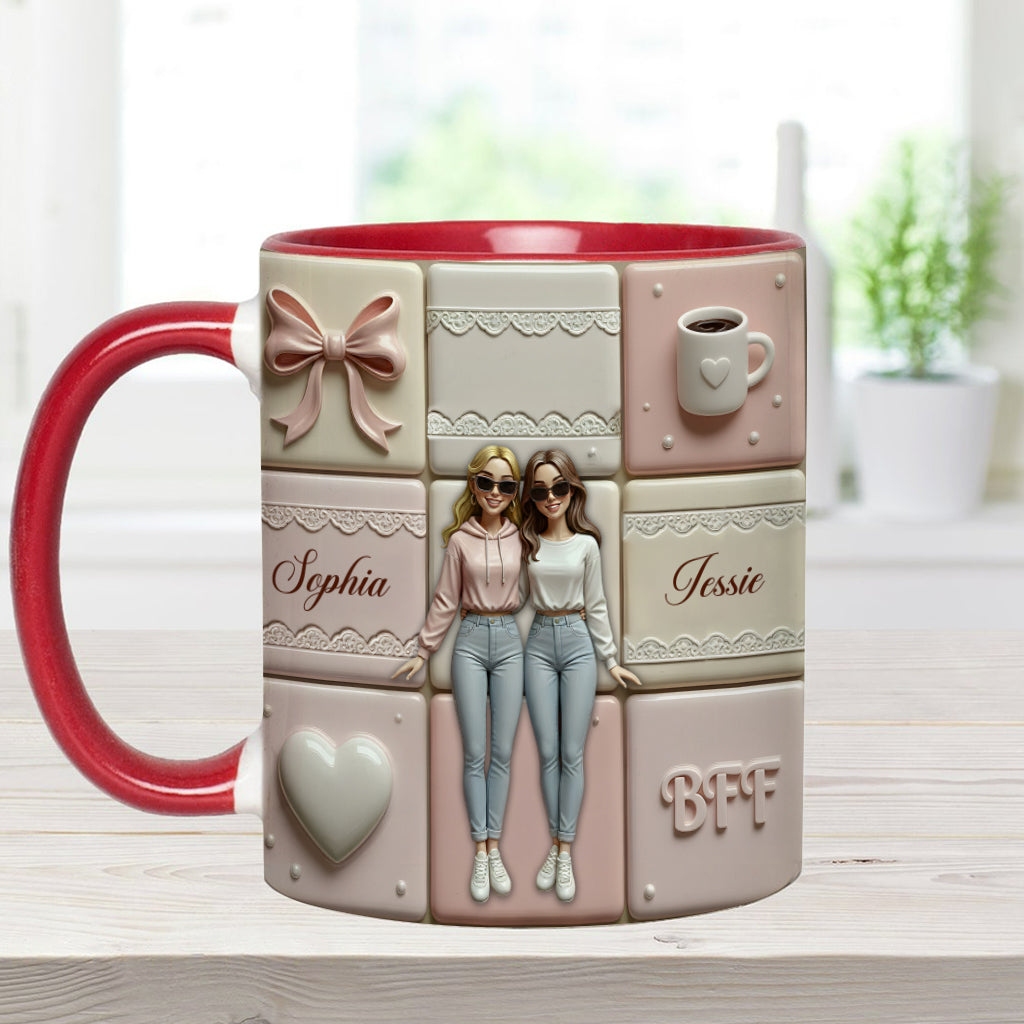 Meilleures amies pour toujours - Mug personnalisé « Meilleures amies pour toujours »