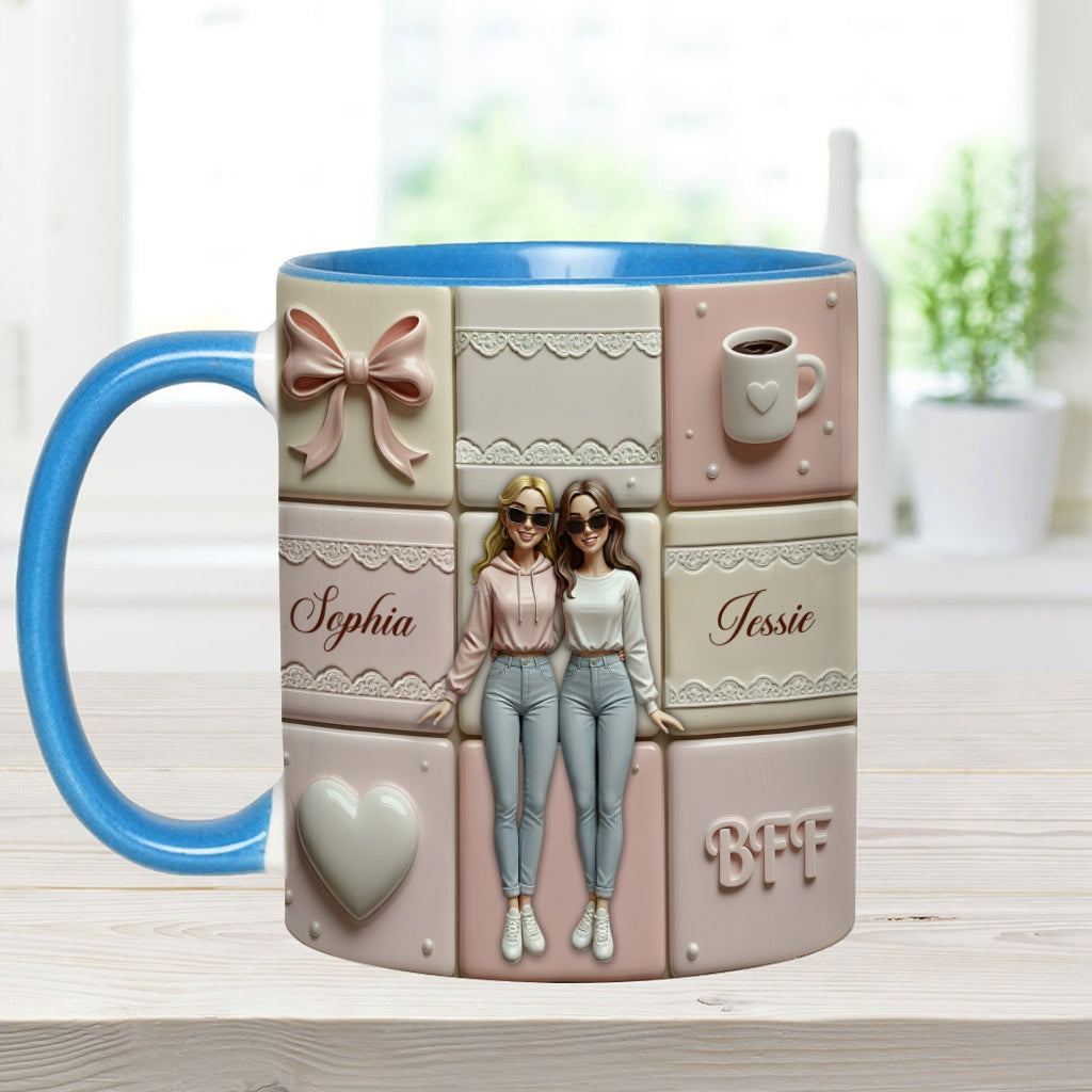 Meilleures amies pour toujours - Mug personnalisé « Meilleures amies pour toujours »