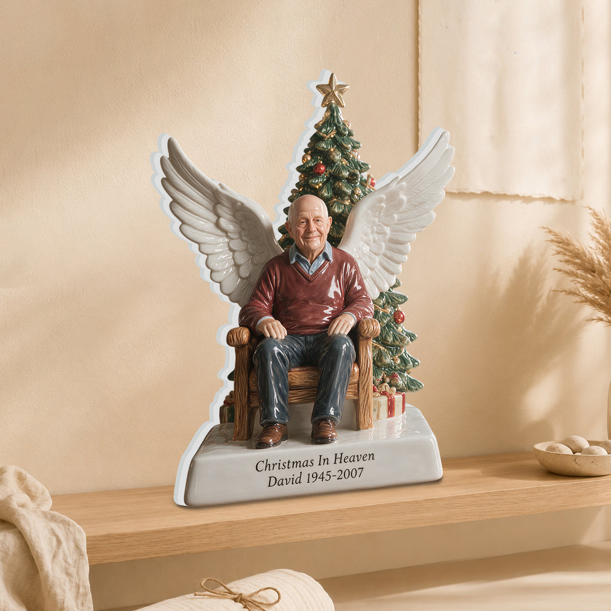 Christmas In Heaven - Personalized Memorial 3D Plaque