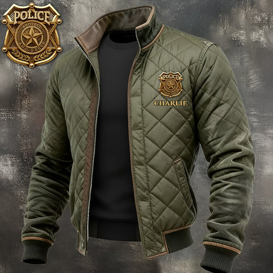 Protéger et servir - Veste zippée personnalisée pour policier