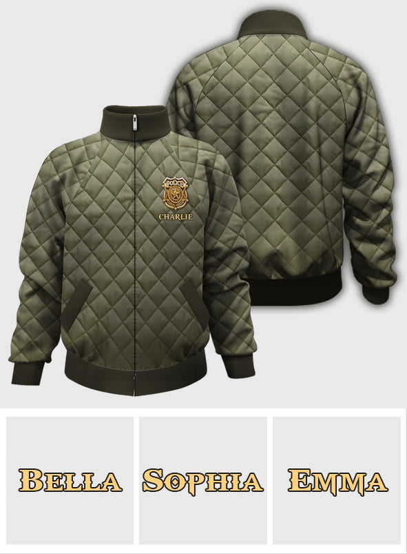 Protéger et servir - Veste zippée personnalisée pour policier