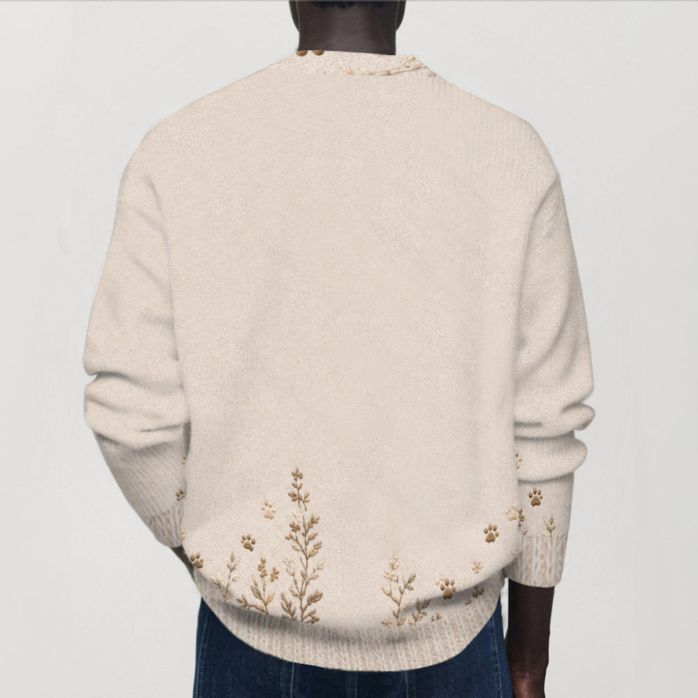 Cardigan pour Chien Personnalisé - Floral Peeking