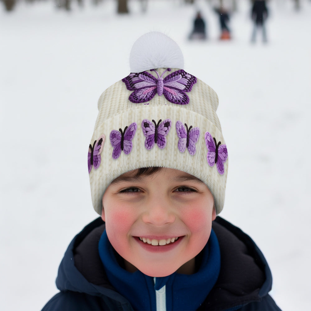 J'adore les papillons - Bonnet papillon personnalisé