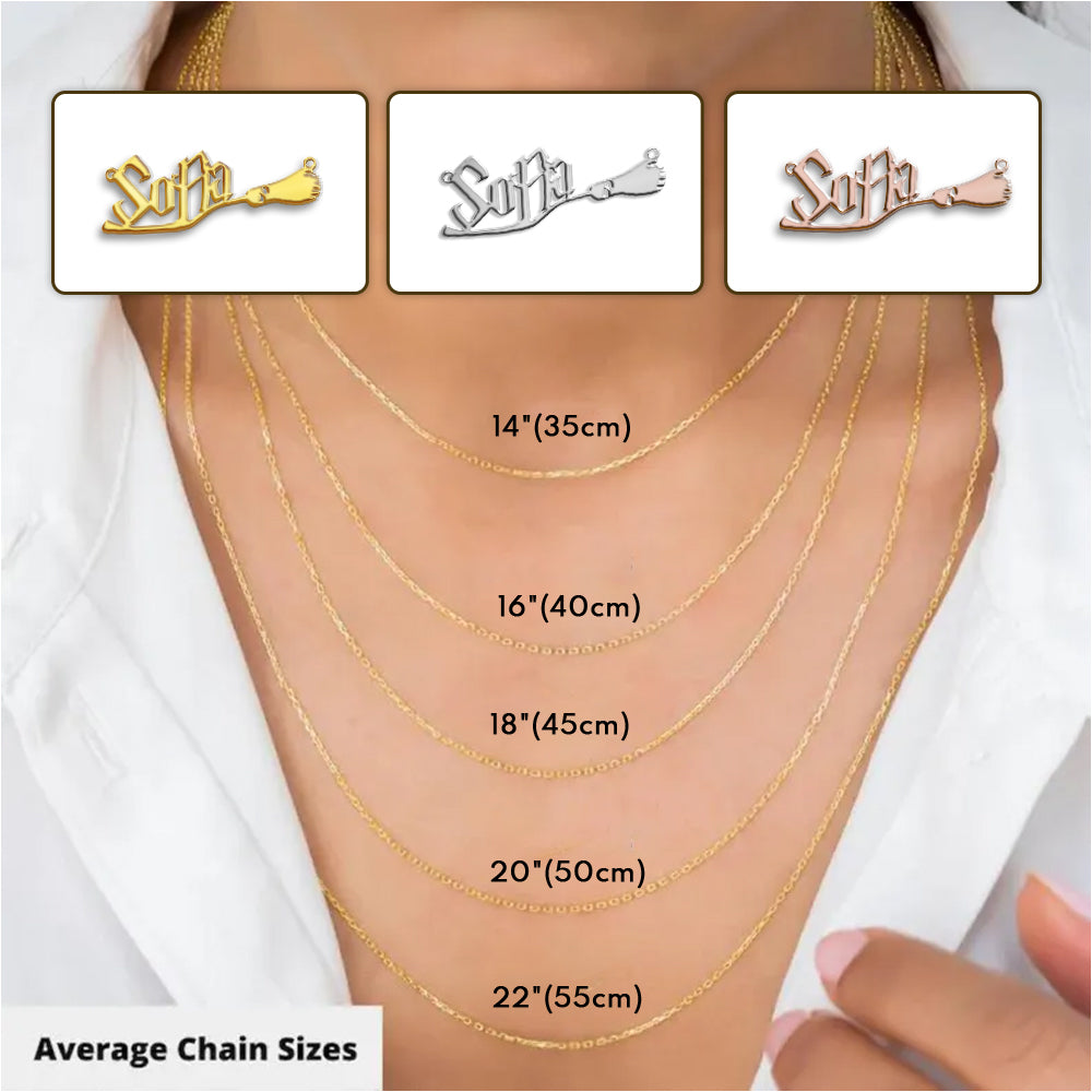 Mystic Broom - Personalized Witch Necklace With Charms