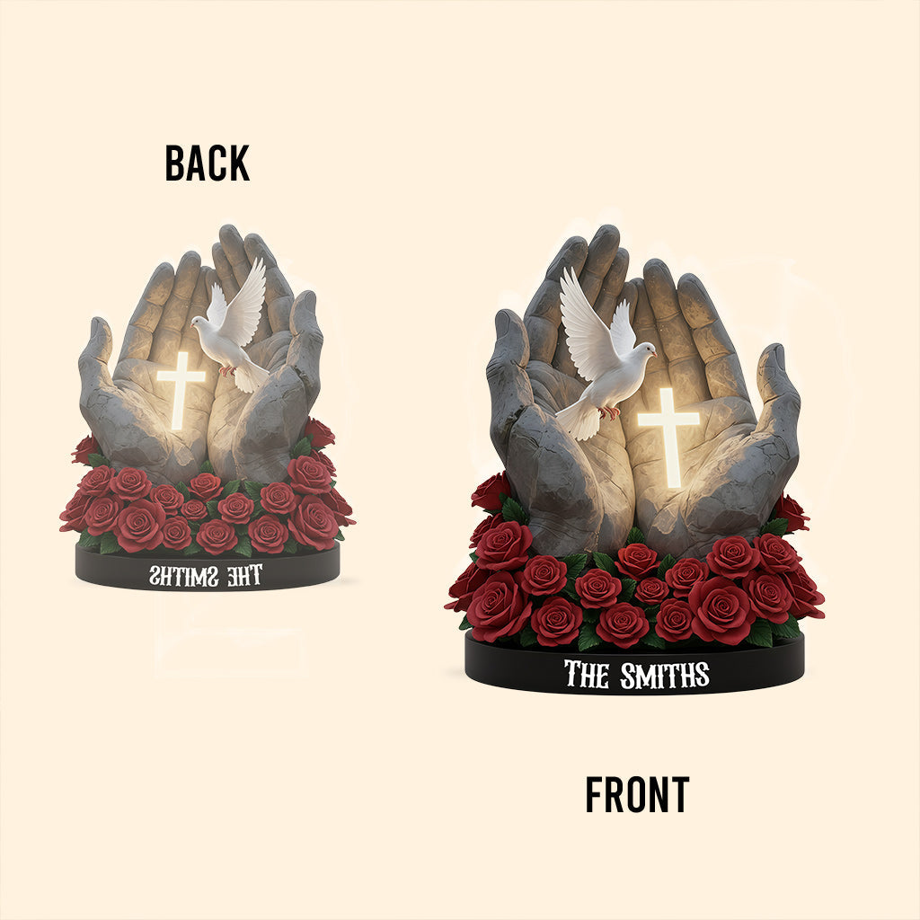 Foi éternelle - Plaque en acrylique chrétienne personnalisée de forme sur mesure