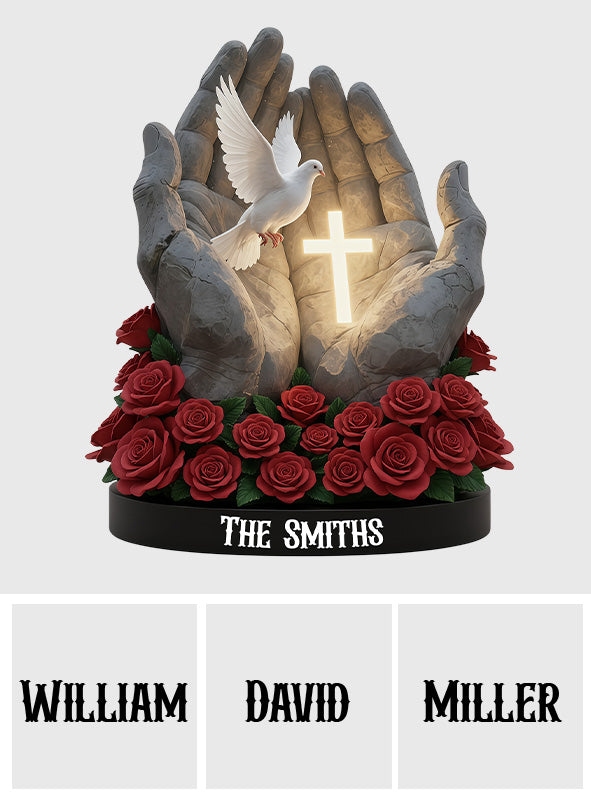 Foi éternelle - Plaque en acrylique chrétienne personnalisée de forme sur mesure