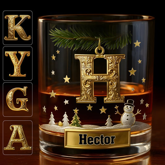 Joyeux Noël ! - Verre à whisky familial personnalisé