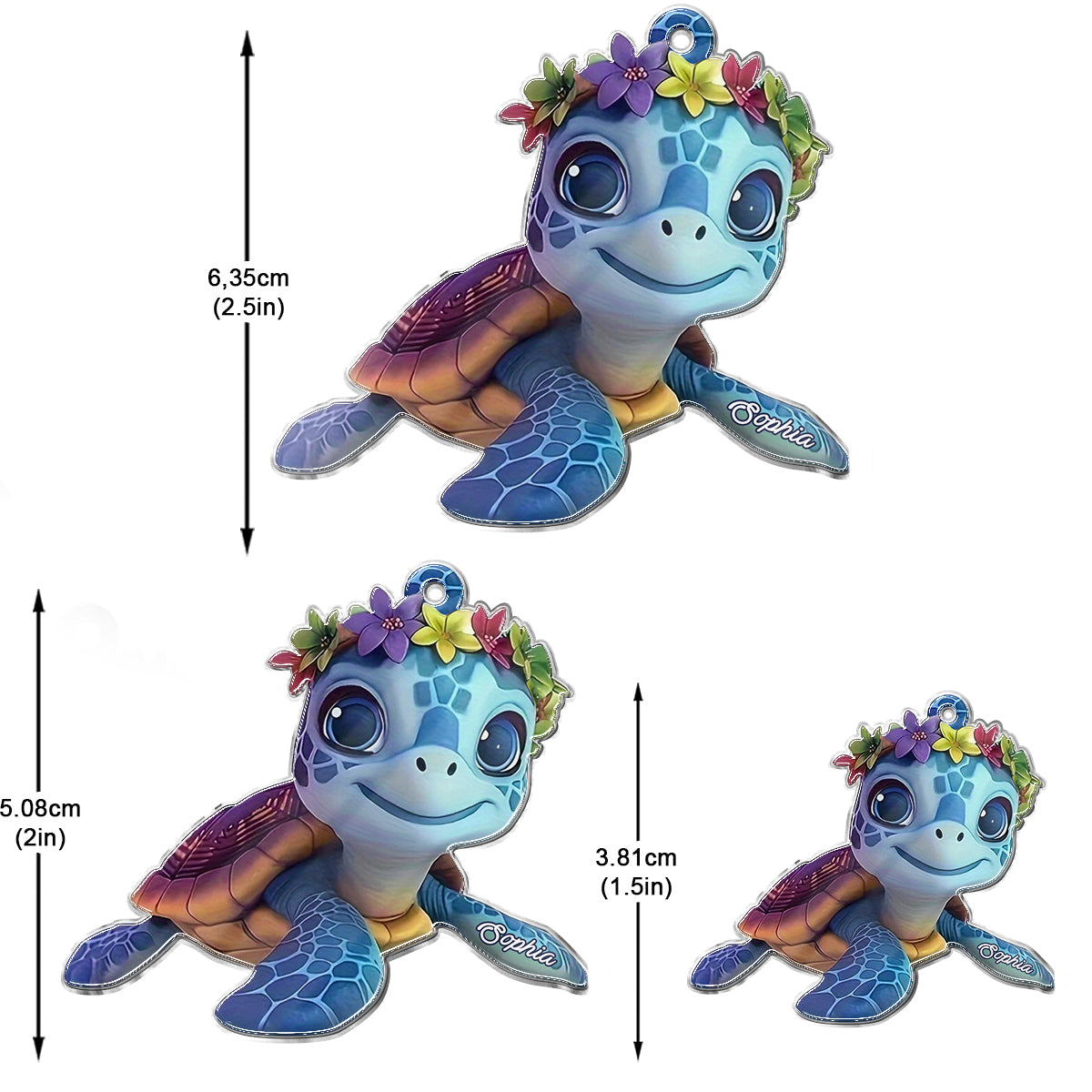 Cute Turtle - Personalized Turtle Earrings