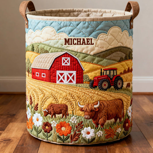 Farm Life - Personalized Farmer Storage Basket
