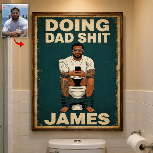 Meilleur Moment de la Journée - Toile et Affiche Personnalisées pour Papa