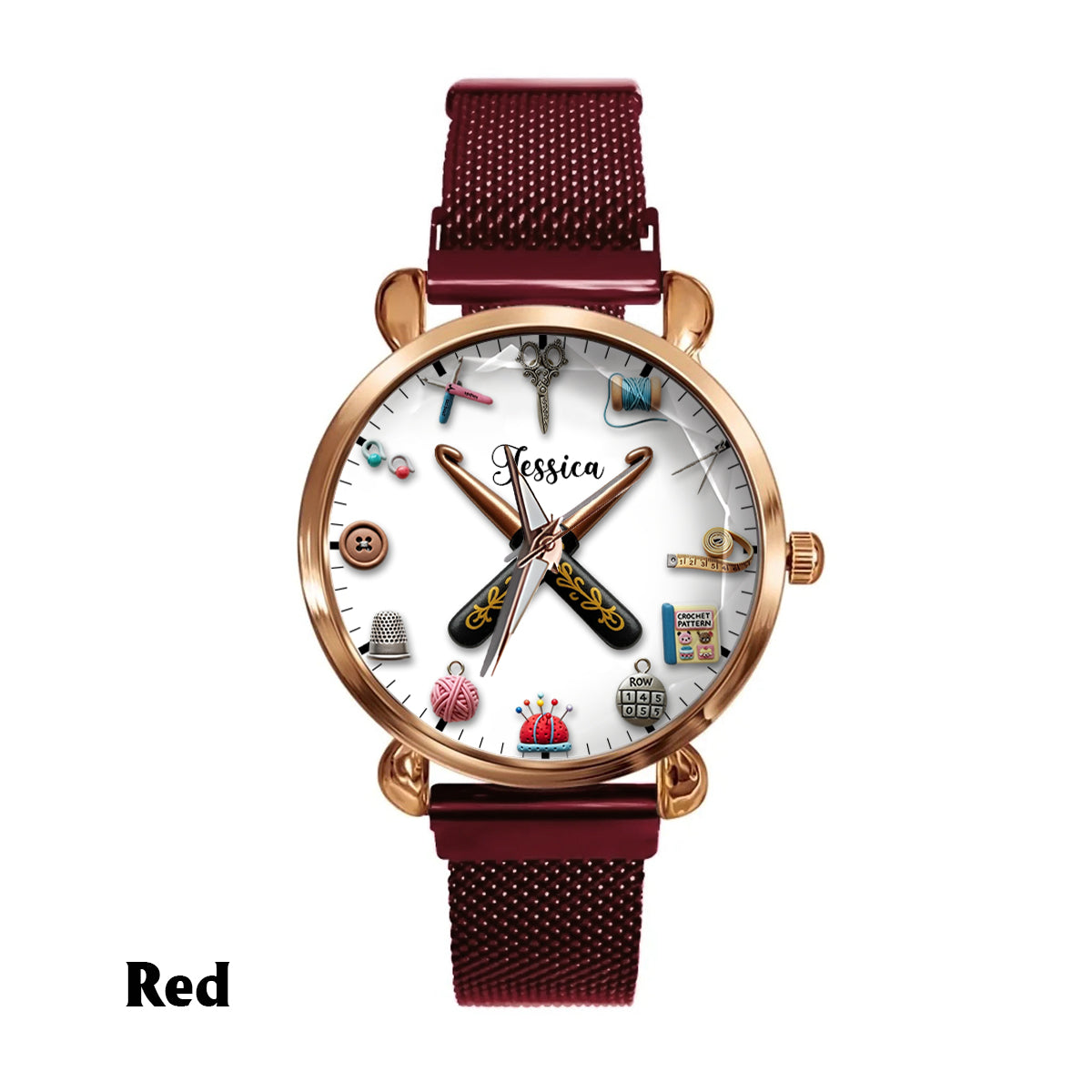 Crochet Time - Personalized Crocheting Women Hand Watch
