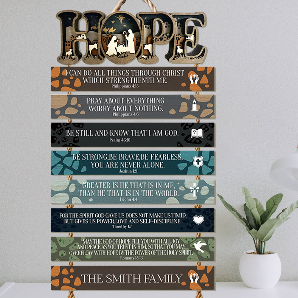 Hope - Personalized Christian Pallet Wood Sign