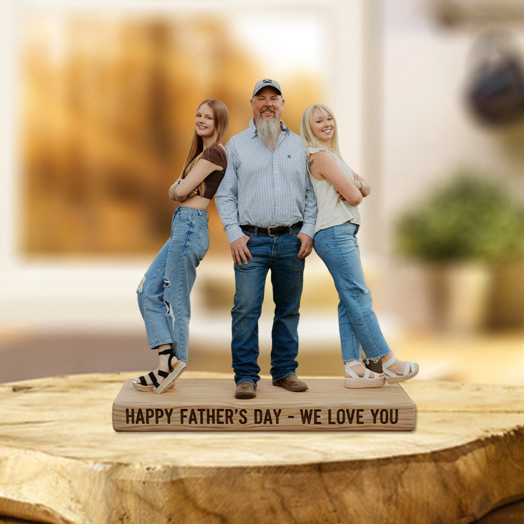 Cadeau personnalisé photo pour Papa, Papy - Plaque acrylique personnalisée