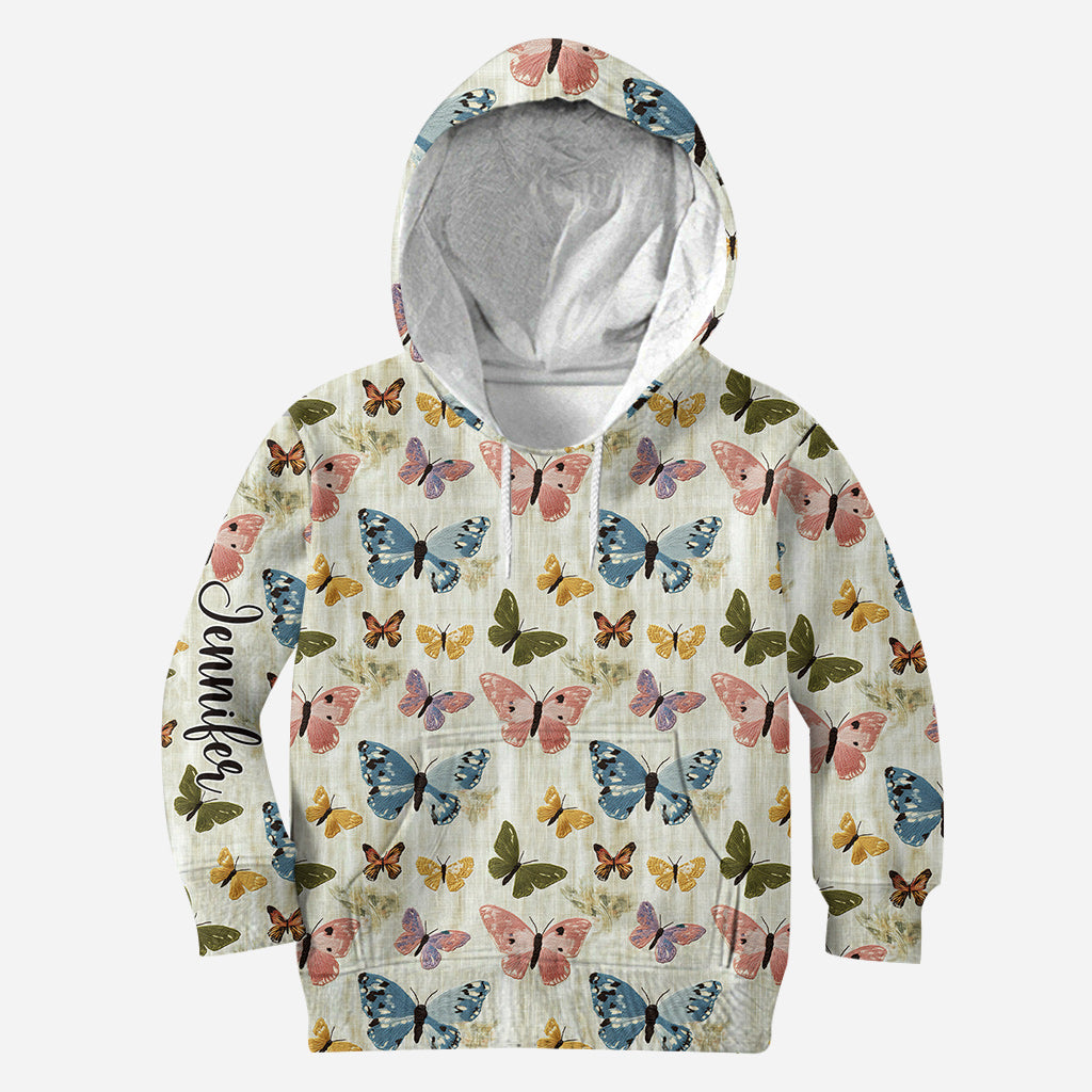 Jardin de papillons - T-shirt personnalisé à motifs de papillons